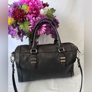 Tignanello EUC leather bowlers bag satchel crossbody